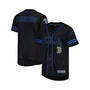 Men's Black UCLA Bruins Free Spirited Mesh Button-Up Baseball Jersey