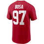 Men's Nick Bosa Scarlet San Francisco 49ers Name and Number T-shirt