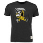 Men's Heather Black Iowa Hawkeyes Vintage-Like Herky Tri-Blend T-shirt