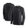 Men's Black New Orleans Saints Sideline Lockup Performance Long Sleeve T-shirt