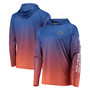 Men's Royal Florida Gators Terminal Tackle Omni-Shade UPF 50 Long Sleeve Hooded T-shirt