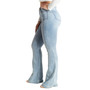 Juniors' Seam-Front Flare-Leg High-Rise Jeans