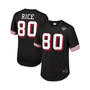 Men's Jerry Rice Black San Francisco 49Ers Retired Player Name and Number Mesh Top