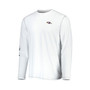 Men's White Baltimore Ravens Laces Out Billboard Long Sleeve T-shirt