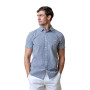 Mens' Seersucker Short Sleeve Button Down Shirt