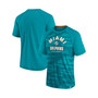 Men's Branded Aqua Miami Dolphins Hail Mary Raglan T-shirt