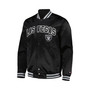 Men's Black Las Vegas Raiders Elliot Varsity Full-Snap Jacket