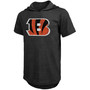 Men's Joe Burrow Black Cincinnati Bengals Player Name Number Tri-Blend Hoodie T-shirt