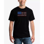 Men's Land of the Free American Flag Word Art Short Sleeve T-shirt