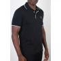 Men's Basic Short Sleeve Logo Botton Polo