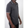 Men's Basic Short Sleeve Logo Botton Polo