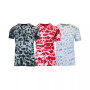 Men's Short Sleeve Tie-dye Printed T-shirt, 3 Piece Set