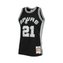 Men's Tim Duncan Black San Antonio Spurs 1998-99 Hardwood Classics 75th Anniversary Diamond Swingman Jersey