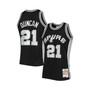 Men's Tim Duncan Black San Antonio Spurs 1998-99 Hardwood Classics 75th Anniversary Diamond Swingman Jersey