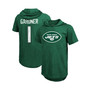 Men's Threads Ahmad Sauce Gardner Heather Green New York Jets Player Name and Number Tri-Blend Hoodie T-shirt