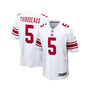 Men's Kayvon Thibodeaux White New York Giants 2022 NFL Draft First Round Pick Game Jersey