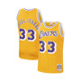 Men's Kareem Abdul-Jabbar Gold Los Angeles Lakers 1984-85 Hardwood Classics Swingman Jersey