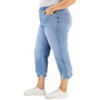 Trendy Plus Size Cropped Wide-Leg Jeans