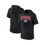 Men's Branded Black Georgia Bulldogs Outline Lower Arch Hoodie T-shirt