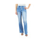 Postpartum Light Wash Five Button Bootcut Jeans with Back Flap Pockets