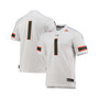 Men's #1 White Miami Hurricanes Team Premier Football Jersey