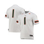 Men's #1 White Miami Hurricanes Team Premier Football Jersey