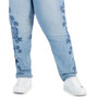 Plus Size Embroidered Straight Leg Jeans, Created for Macy's