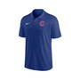 Men's Royal Chicago Cubs Authentic Collection Victory Striped Performance Polo Shirt