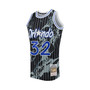 Men's Shaquille O'Neal Black Orlando Magic 1994-95 Hardwood Classics Marble Swingman Jersey