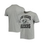 Men's Heathered Gray Las Vegas Raiders Helmet T-shirt