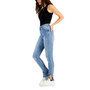 Juniors' High Rise Ripped Side-Slit Skinny Jeans