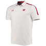 Men's White Wisconsin Badgers Sideline Recruit Performance Polo Shirt