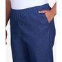 Plus Size Classic Denim Pull-On Straight-Leg Short Length Pants