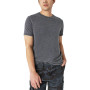 Lucky Bran Men's Classic Venice Burnout Crewneck T-Shirt