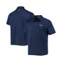Men's Navy New England Patriots Palm Coast Delray Frond Allover IslandZone Polo Shirt