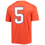 Men's #5 Orange Clemson Tigers Game Jersey