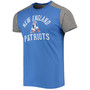 Men's Royal, Heathered Gray New England Patriots Gridiron Classics Field Goal Slub T-shirt