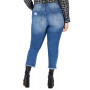 Trendy Plus Size High-Rise Straight-Leg Ankle Jeans
