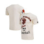 Men's Cream San Francisco Giants Cooperstown Collection Old English T-shirt