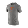 Men's Heathered Gray Texas Longhorns Essential Logo T-shirt