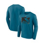 Men's Branded Teal San Jose Sharks Authentic Pro Core Collection Secondary Long Sleeve T-Shirt