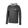 Men's Black Virginia Tech Hokies Ballot Waffle-Knit Thermal Long Sleeve Hoodie T-shirt