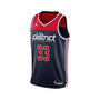 Men's Brand Kyle Kuzma Navy Washington Wizards 2022/23 Statement Edition Swingman Jersey