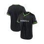 Men's Black, Rave Green Seattle Sounders FC Ultimate Player Baseball Jersey