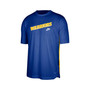 Men's Blue Golden State Warriors Hardwood Classics Pregame Warmup Shooting Performance T-shirt
