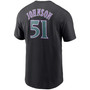 Men's Randy Johnson Black Arizona Diamondbacks Cooperstown Collection Name and Number T-shirt
