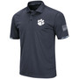 Men's Charcoal Clemson Tigers OHT Military-Inspired Appreciation Digital Camo Polo Shirt