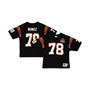 Men's Anthony Munoz Black Cincinnati Bengals 1981 Authentic Retired Player Jersey