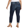 Plus Size Boyfriend Mid Rise Slim Leg Jeans