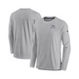 Men's Gray Seattle Seahawks Lockup Performance Long Sleeve T-shirt